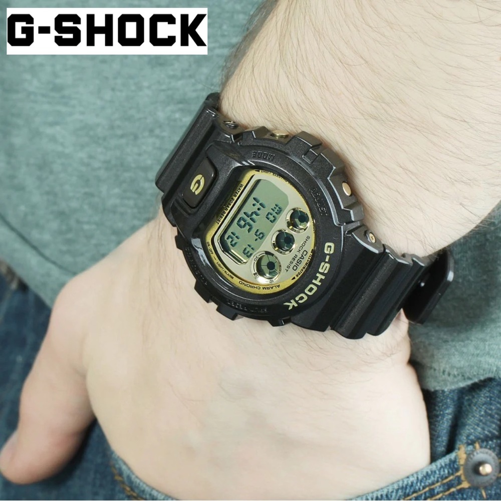 G-Shock The 6900 Watch Black with Gold Face